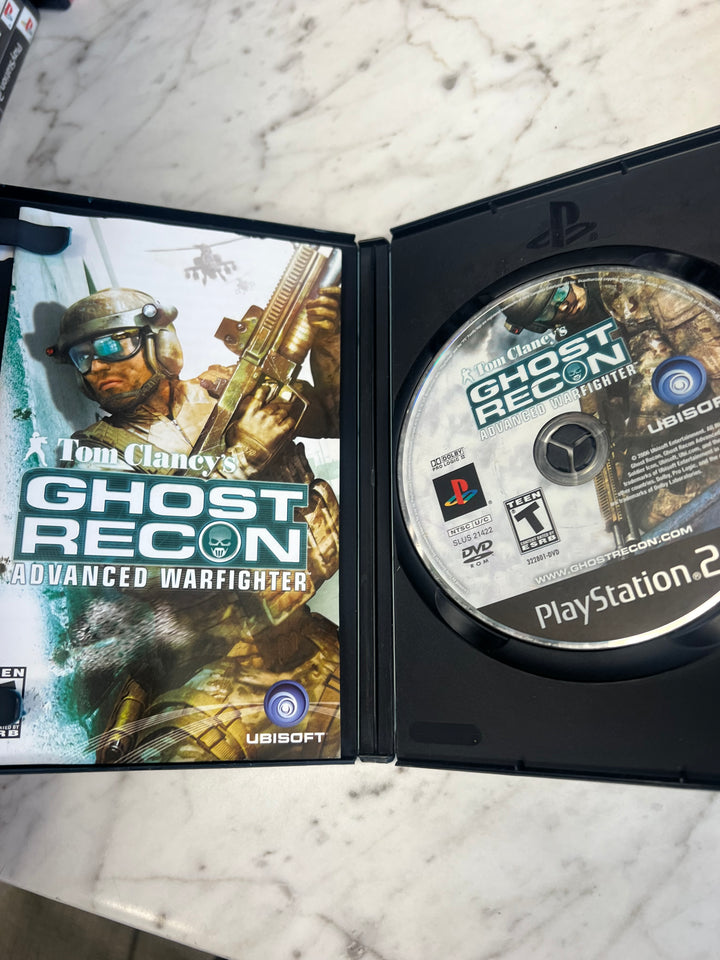 Ghost Recon Advanced Warfighter for Playstation 2 PS2 in case. Tested and Working.     DO62924