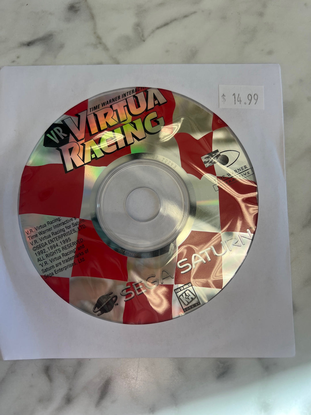 VR Virtua Racing for Sega Saturn DISC ONLY    DO112024