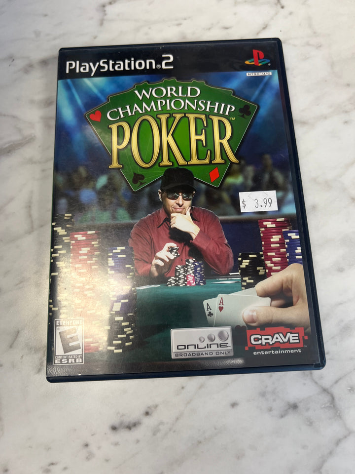 World Championship Poker for Playstation 2 PS2 in case Used. Tested and Working.     DO62924