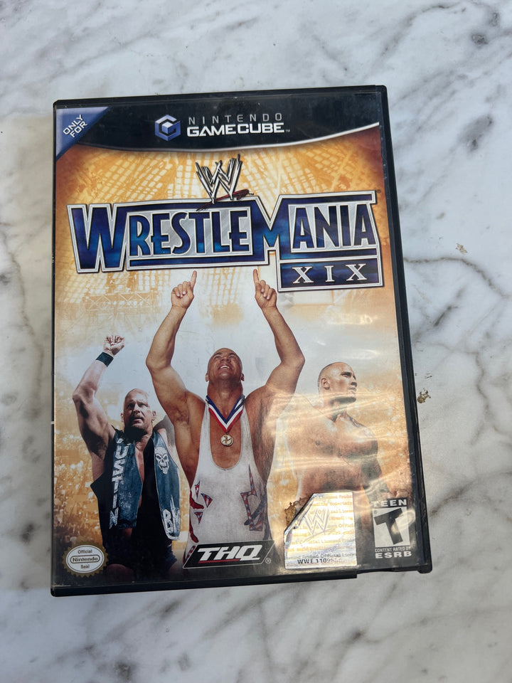 WWE Wrestlemania XIX for Nintendo Gamecube Case and manual Only No Disc DO82824