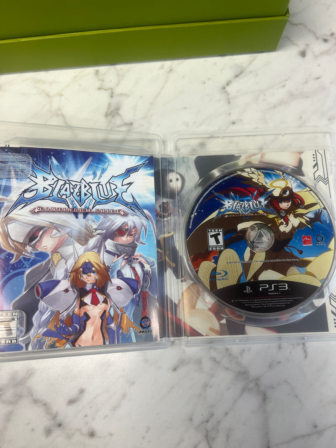 Blazblue Continuum Shift for PS3 Playstation 3 in case. Tested and Working.     UD92024