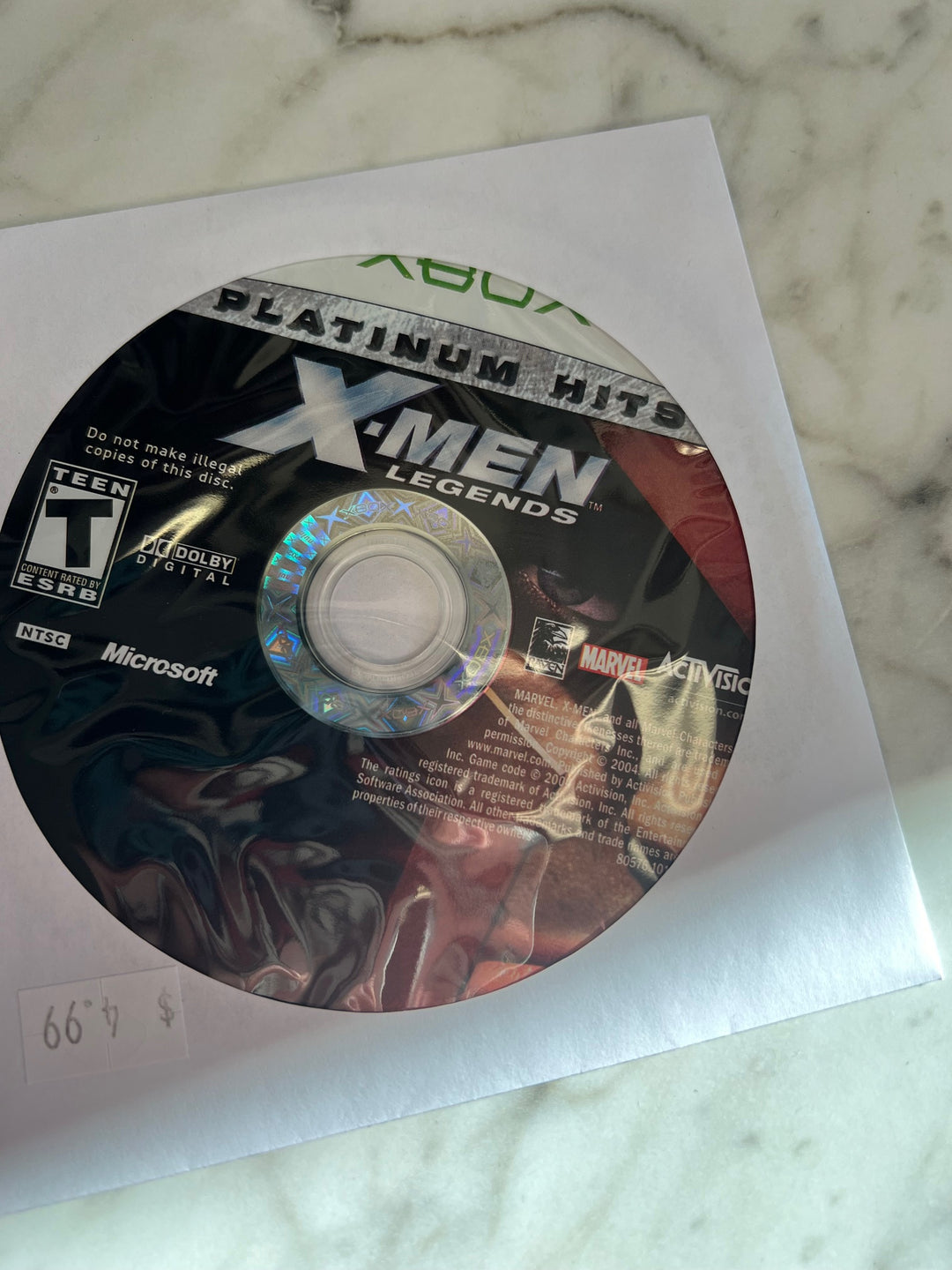 X-Men Legends for Original Microsoft Xbox DISC ONLY    DO112024