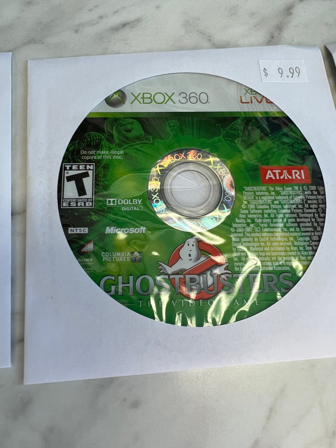 Ghostbusters the Video Game for Xbox 360 DISC ONLY    DO112024