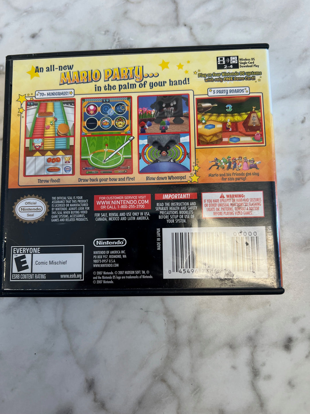 Mario Party DS Nintendo DS Case and Manual Only No Game DO82824