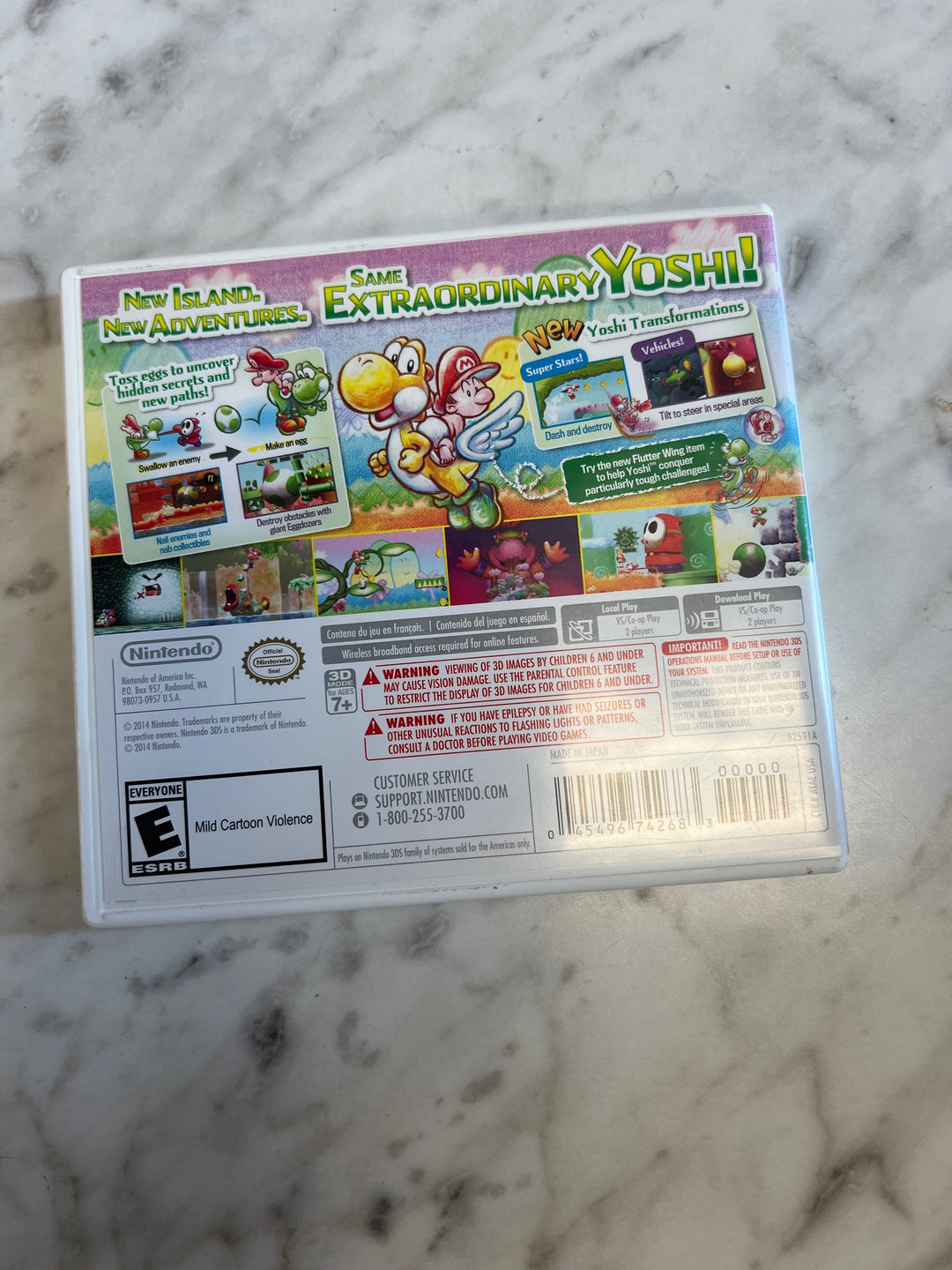 Yoshi's New Island for Nintendo 3DS Case Only No Game DO82824