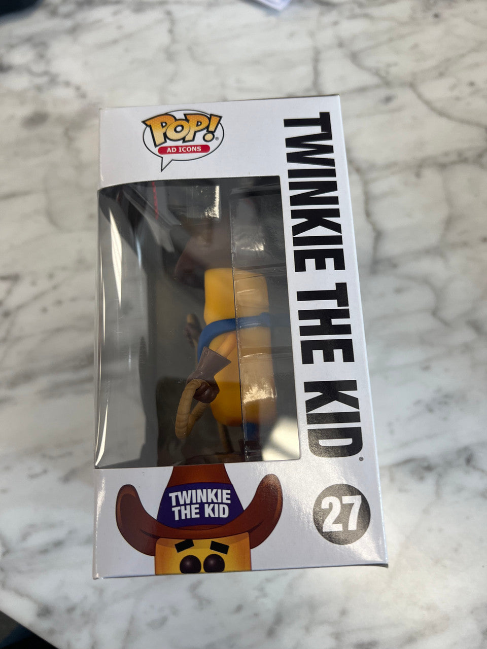 Funko Pop Twinkie the Kid error box top