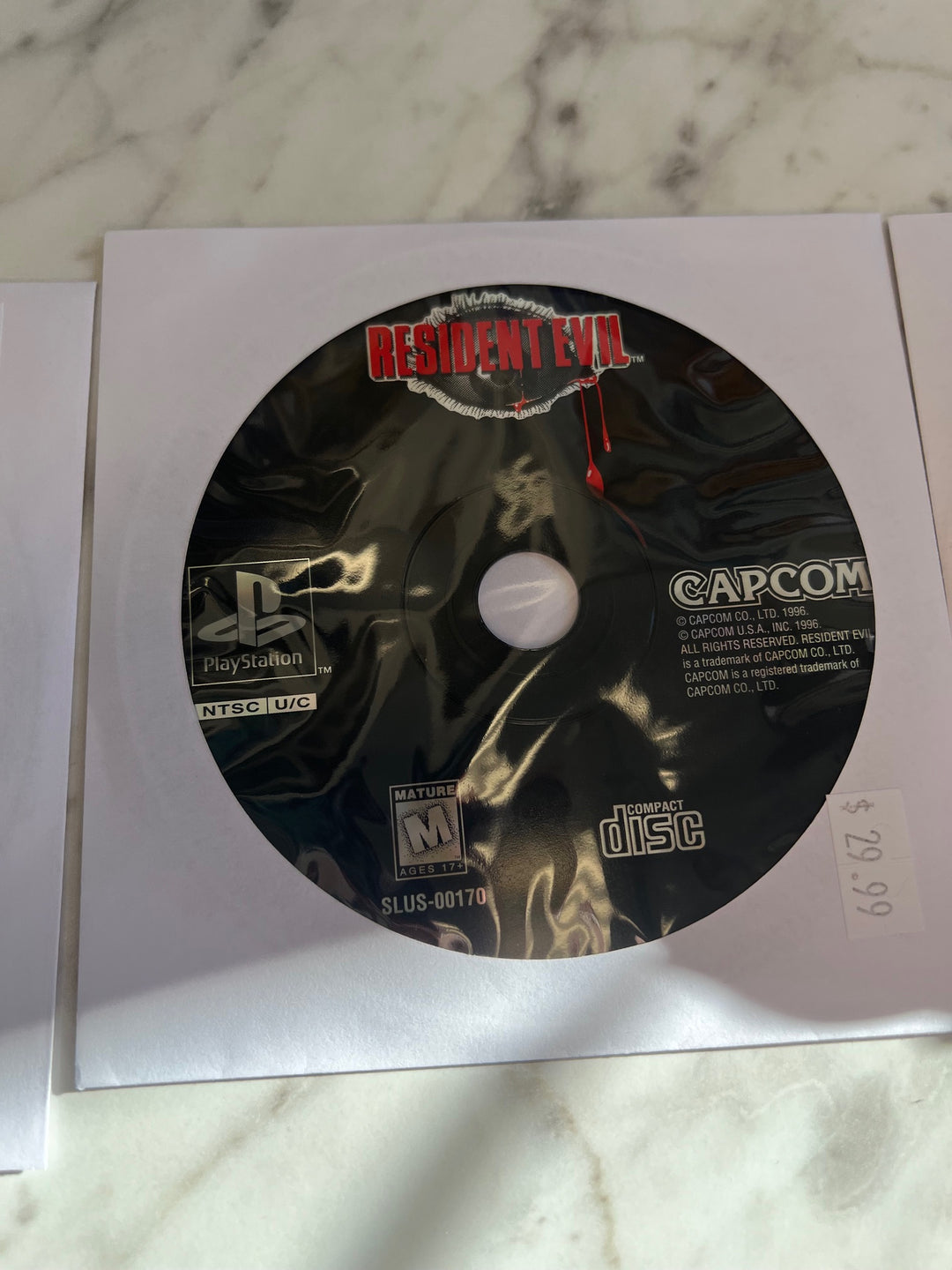 Resident Evil for PS1 Playstation DISC ONLY    DO112024