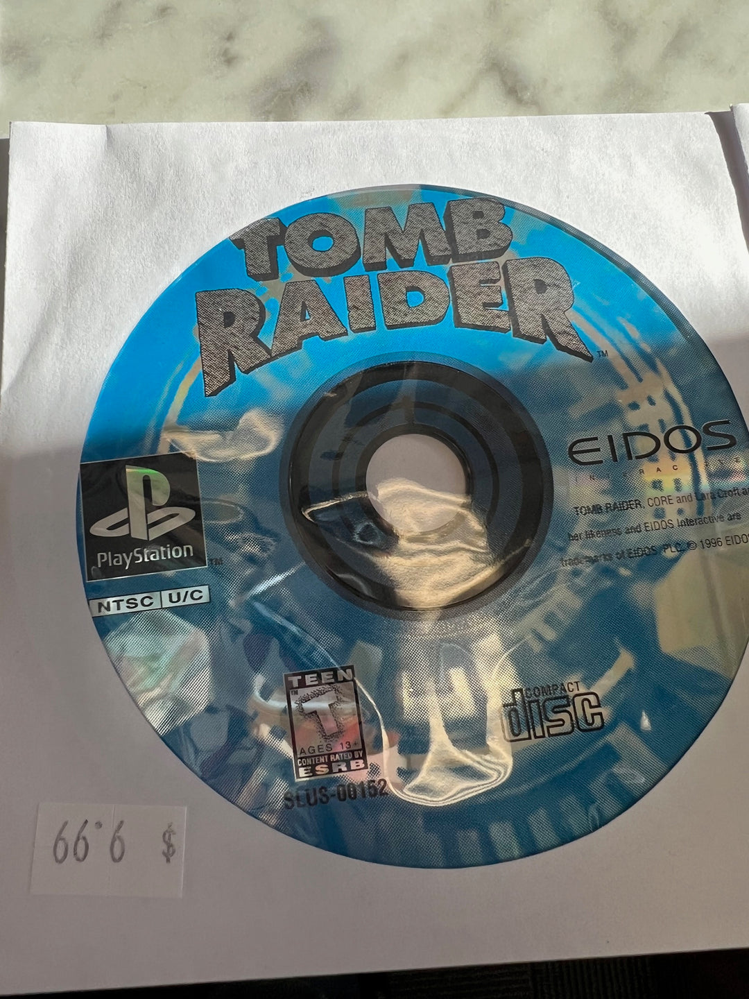 Tomb Raider for PS1 Playstation DISC ONLY    DO112024