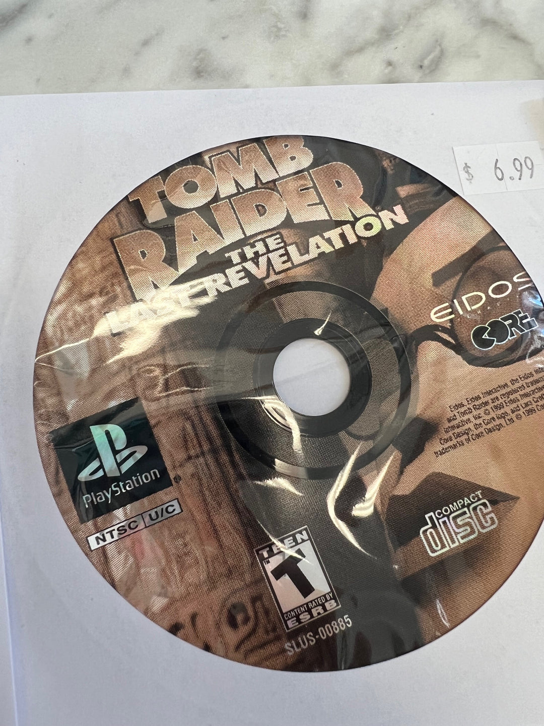 Tomb Raider the Last Revelation for PS1 Playstation DISC ONLY    DO112024