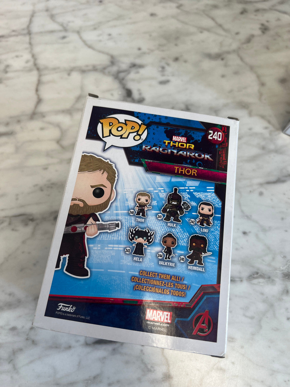 Funko Pop Marvel Thor Ragnarok #240 Vinyl Figure Bobble-head