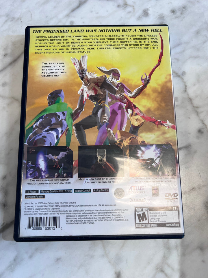 Shin Megami Tensei Digital Devil Saga 2 PS2 CASE AND MANUAL ONLY CO91025