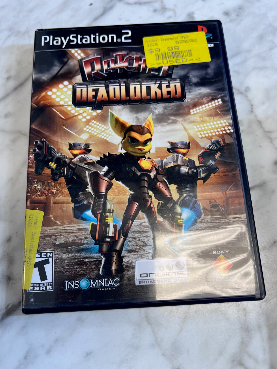 Ratchet Deadlocked PS2 CASE AND MANUAL ONLY CO91025