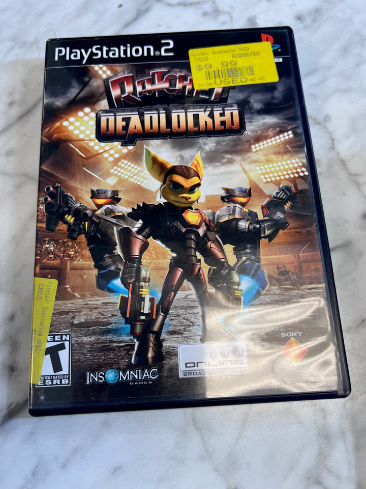 Ratchet Deadlocked PS2 CASE AND MANUAL ONLY CO91025