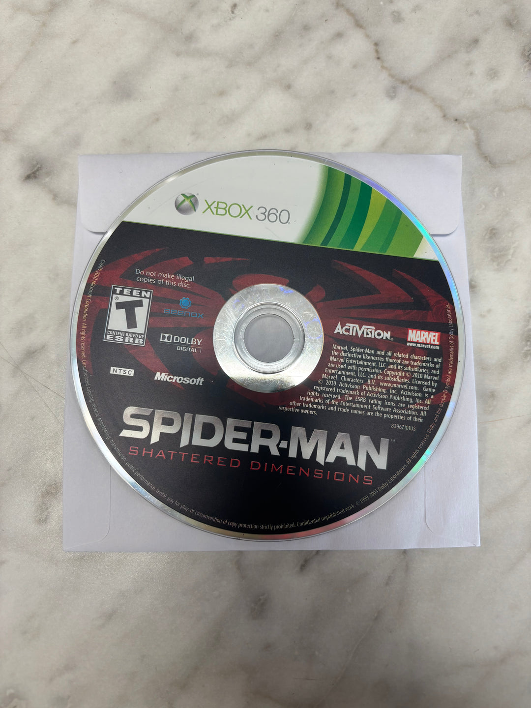 Spider-Man Shattered Dimensions DISC ONLY - Xbox 360 DI93026