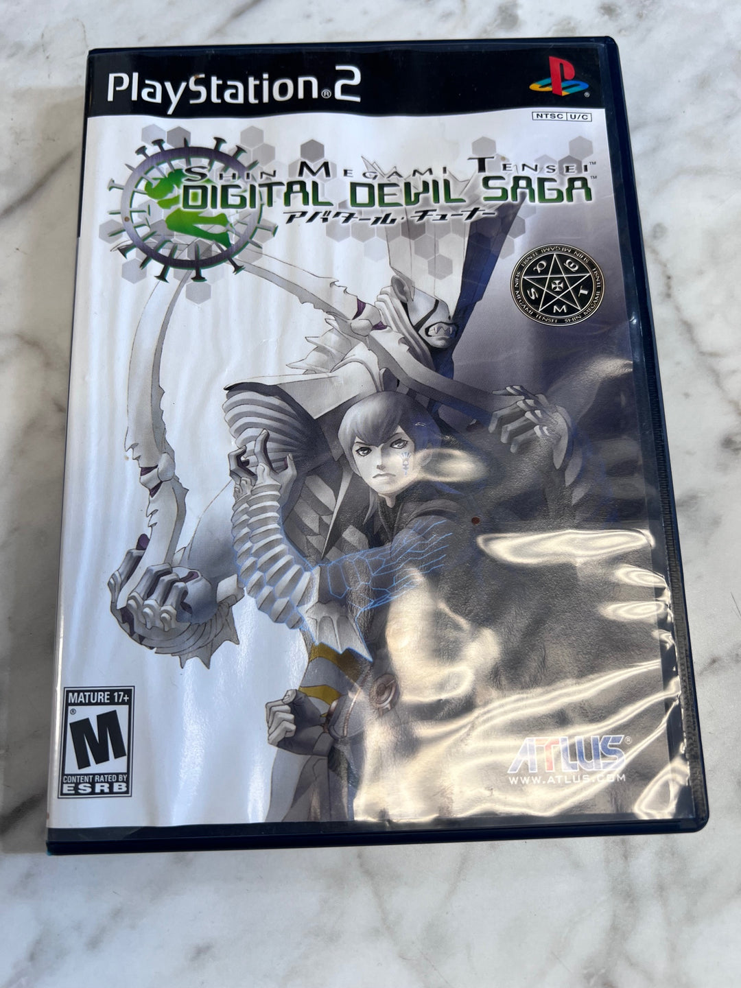 Shin Megami Tensei Digital Devil Saga PS2 CASE (Water Damage) & MANUAL ONLY CO91025