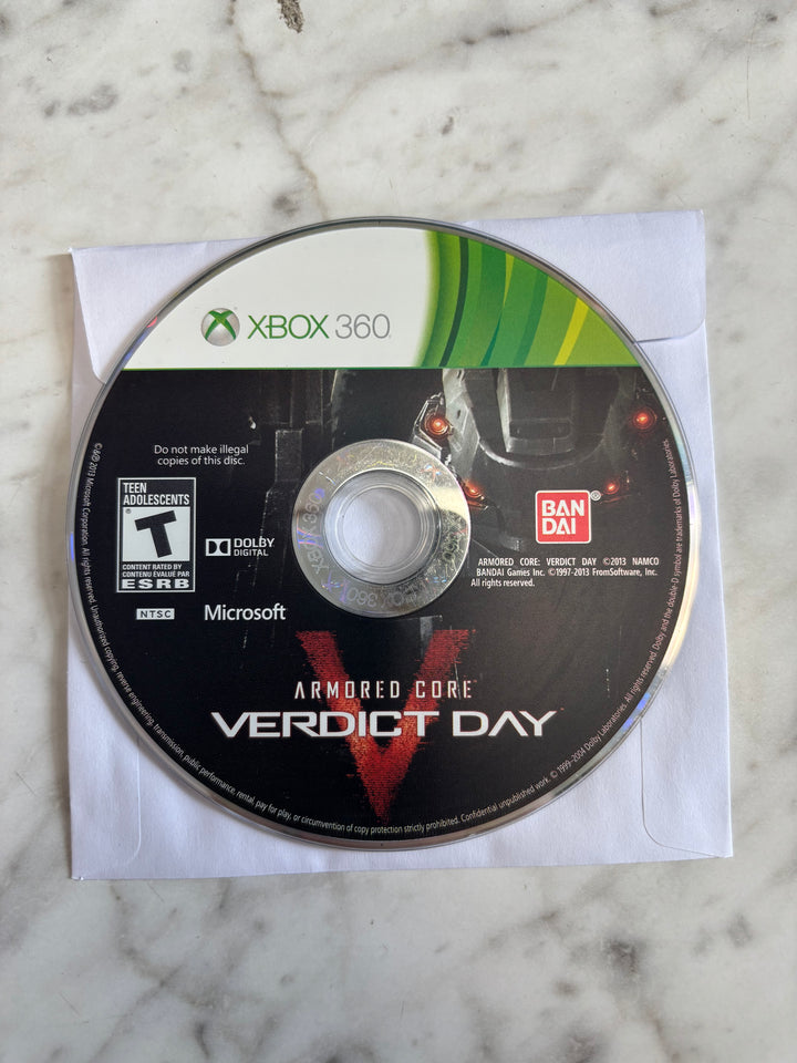 Armored Core V Verdict Day DISC ONLY - Xbox 360 DI93026