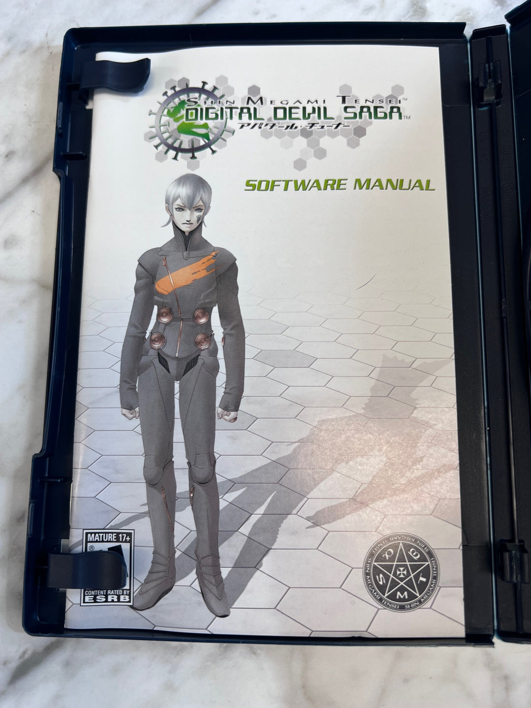 Shin Megami Tensei Digital Devil Saga PS2 CASE (Water Damage) & MANUAL ONLY CO91025