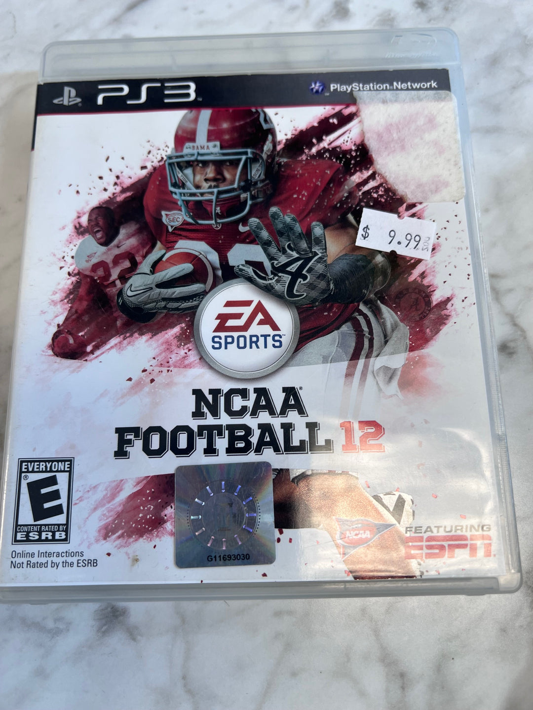 NCAA Football 12 PS3 CASE  MANUAL ONLY CO91025