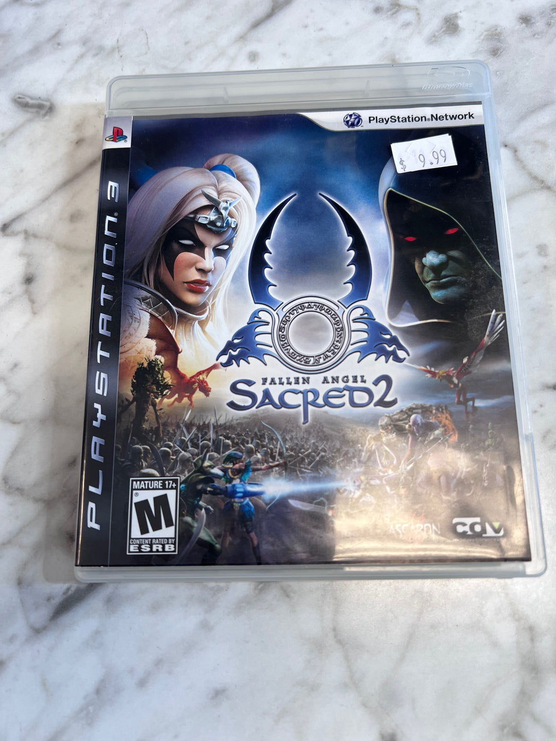 Sacred 2 Fallen Angel PS3 CASE  MANUAL ONLY CO91025