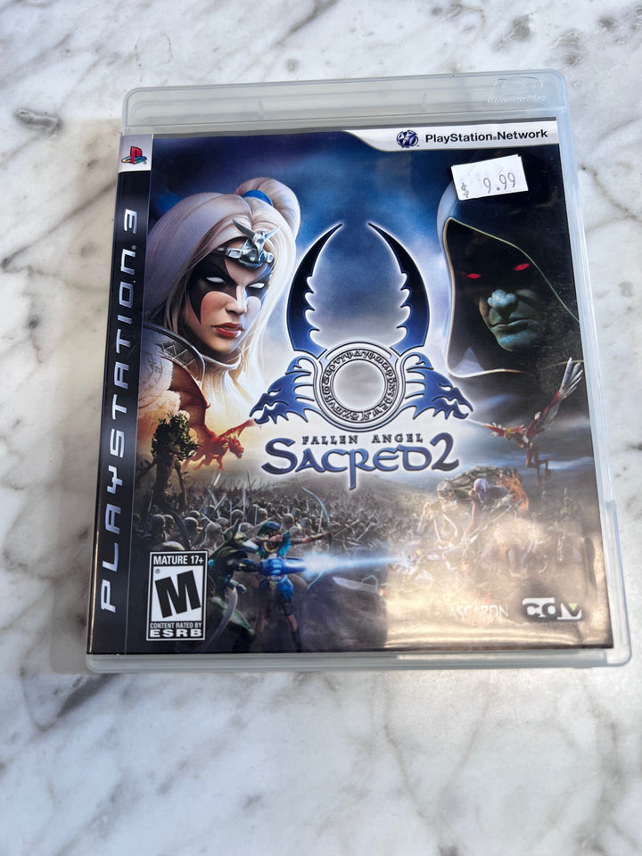 Sacred 2 Fallen Angel PS3 CASE  MANUAL ONLY CO91025