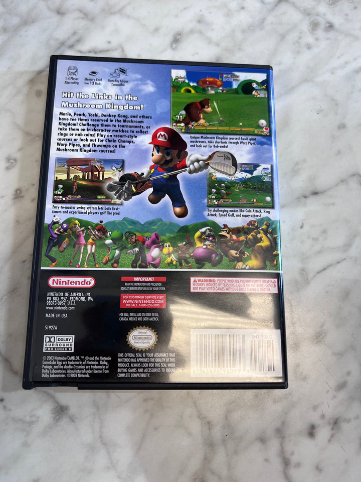 Mario Golf Toadstool Tour Nintendo Gamecube CASE & MANUAL ONLY CO91025
