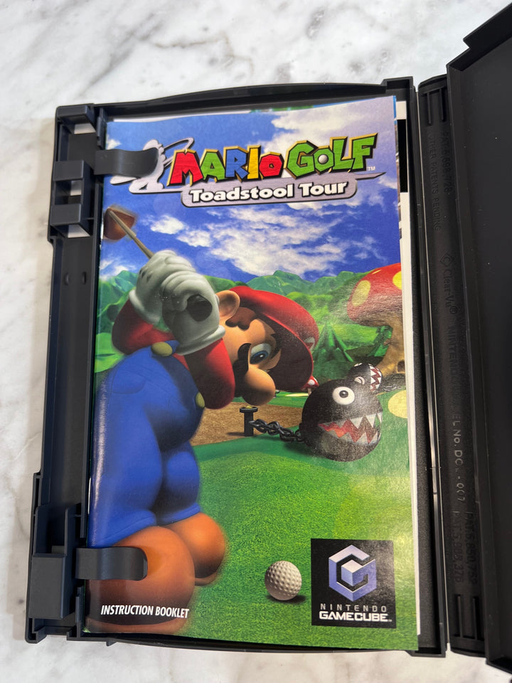 Mario Golf Toadstool Tour Nintendo Gamecube CASE & MANUAL ONLY CO91025