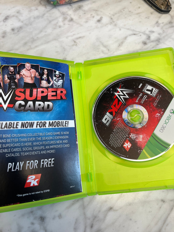 WWE 2K16 for Microsoft Xbox 360 in case. Tested and Working.     DO61124