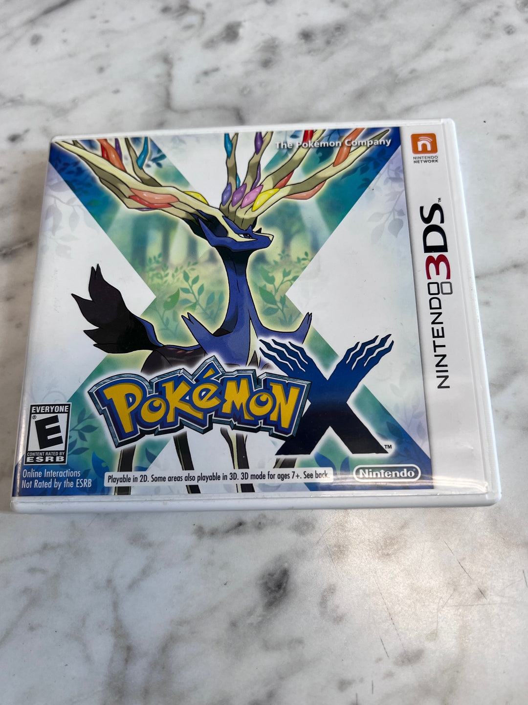Pokemon X Nintendo 3DS CASE & MANUAL ONLY CO91025