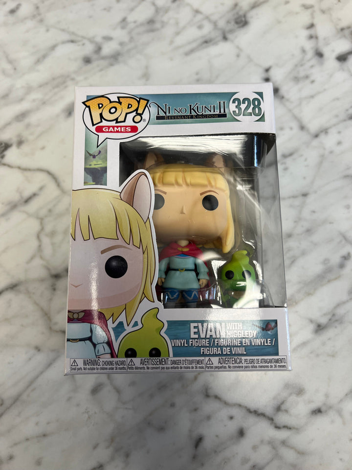 Funko Pop! Vinyl: Ni No Kuni II- Evan With Higgledy 328 NIB Excellent Condition!