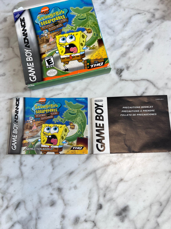 Spongebob Revenge of the Flying Dutchman GBA BOX AND MANUAL ONLY CO91025