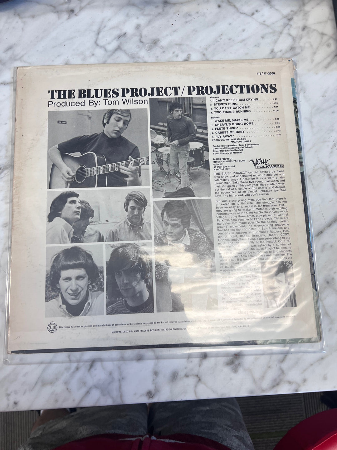 The Blues Project - Projections (VG+) Condition Vinyl Record  UV91125
