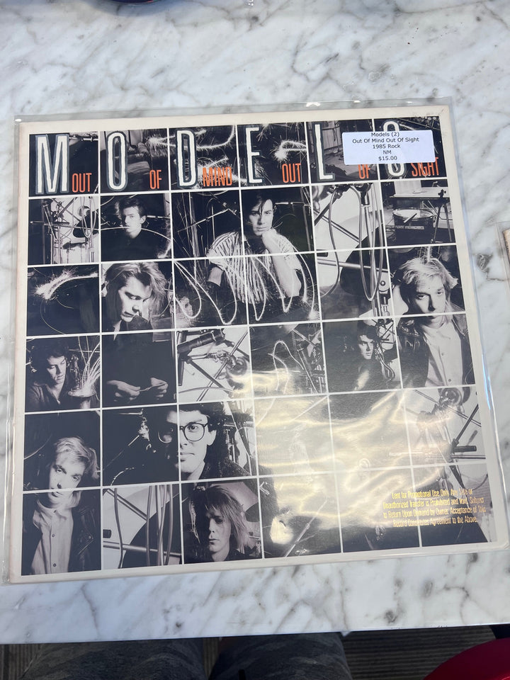 Models - Out of Mind Out of Sight (VG+) Condition Vinyl Record  VR12225