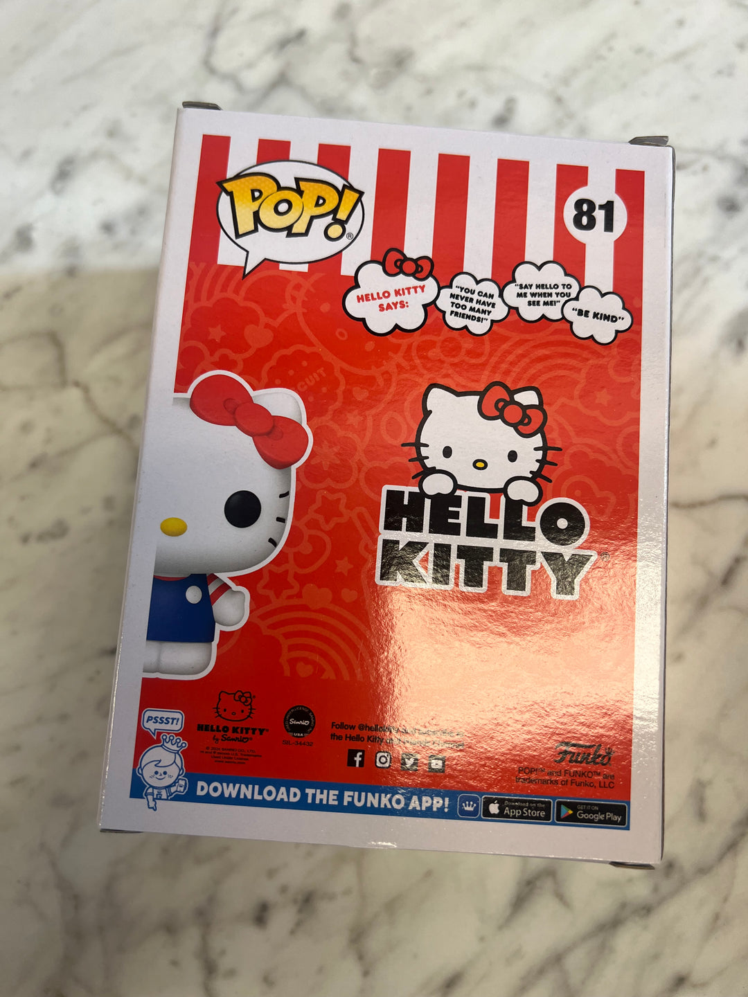 Funko Pop Sanrio #81 Hello Kitty Hot Topic HT Expo Exclusive FP82924