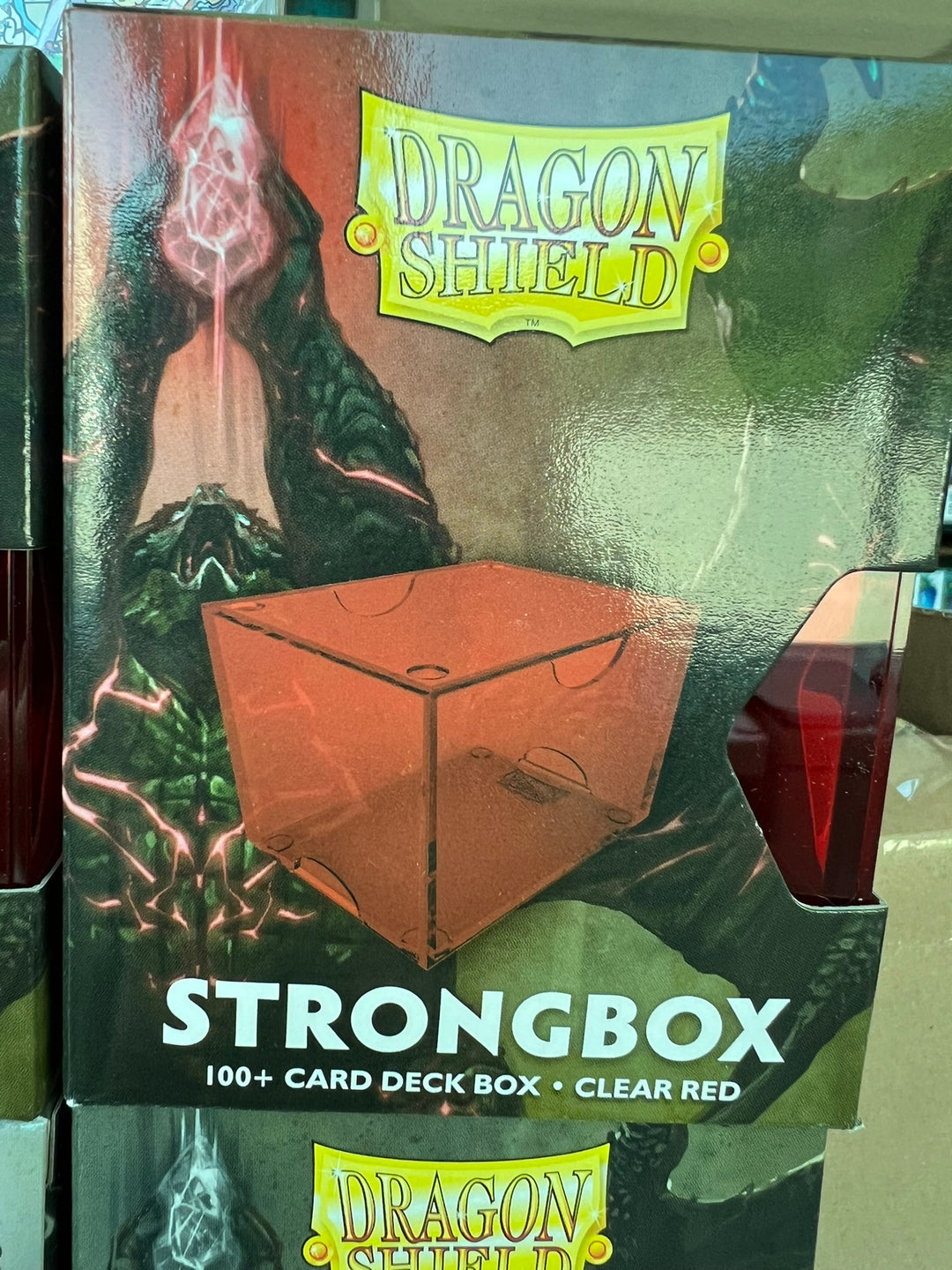 Dragon Shield Clear Red Strongbox NA7226