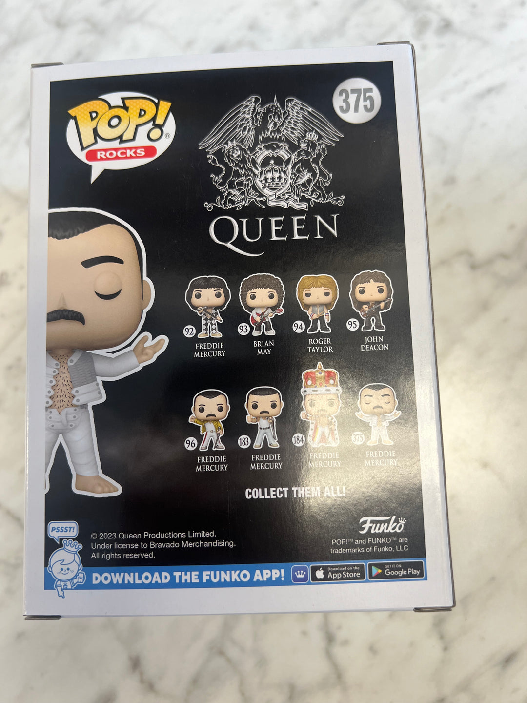 Funko Pop Rocks - Freddie Mercury Queen (I Was Born To Love You) Figure # 375 FP82924