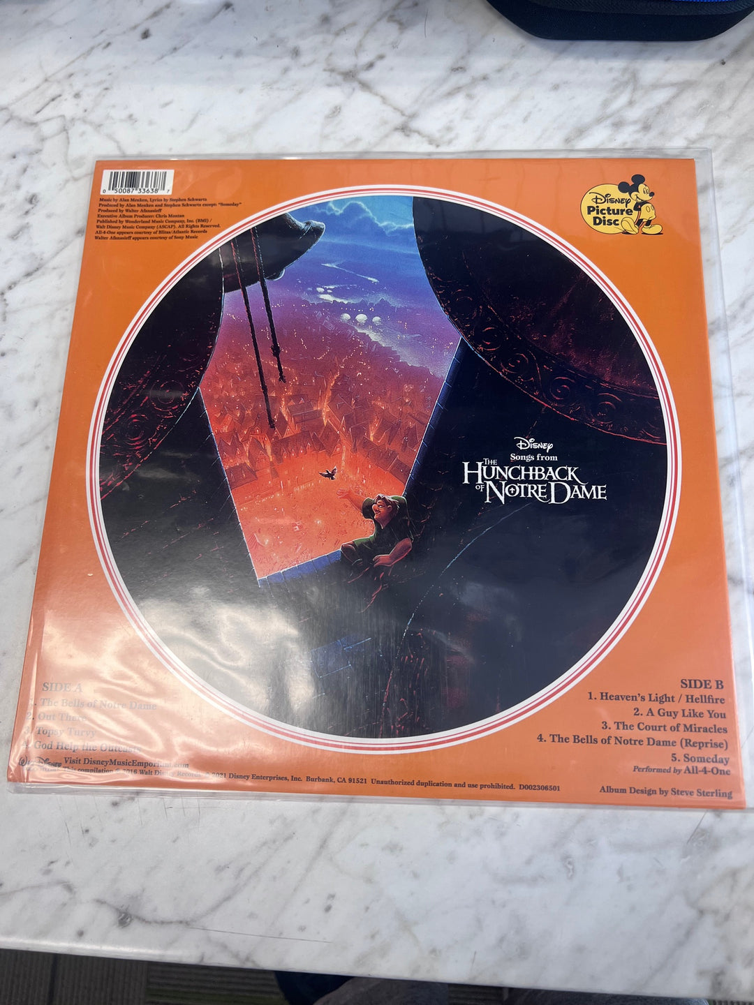 Hunchback of Notre Dame Soundtrack - Disney (NM) Condition Vinyl Record UR91125