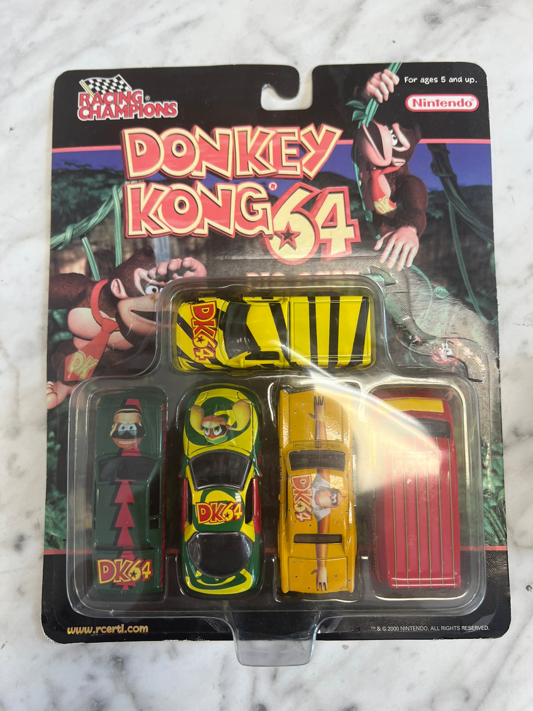Racing Champions 2000 Nintendo Donkey Kong 64 Die-Cast 5 Car Set Sealed NT7226