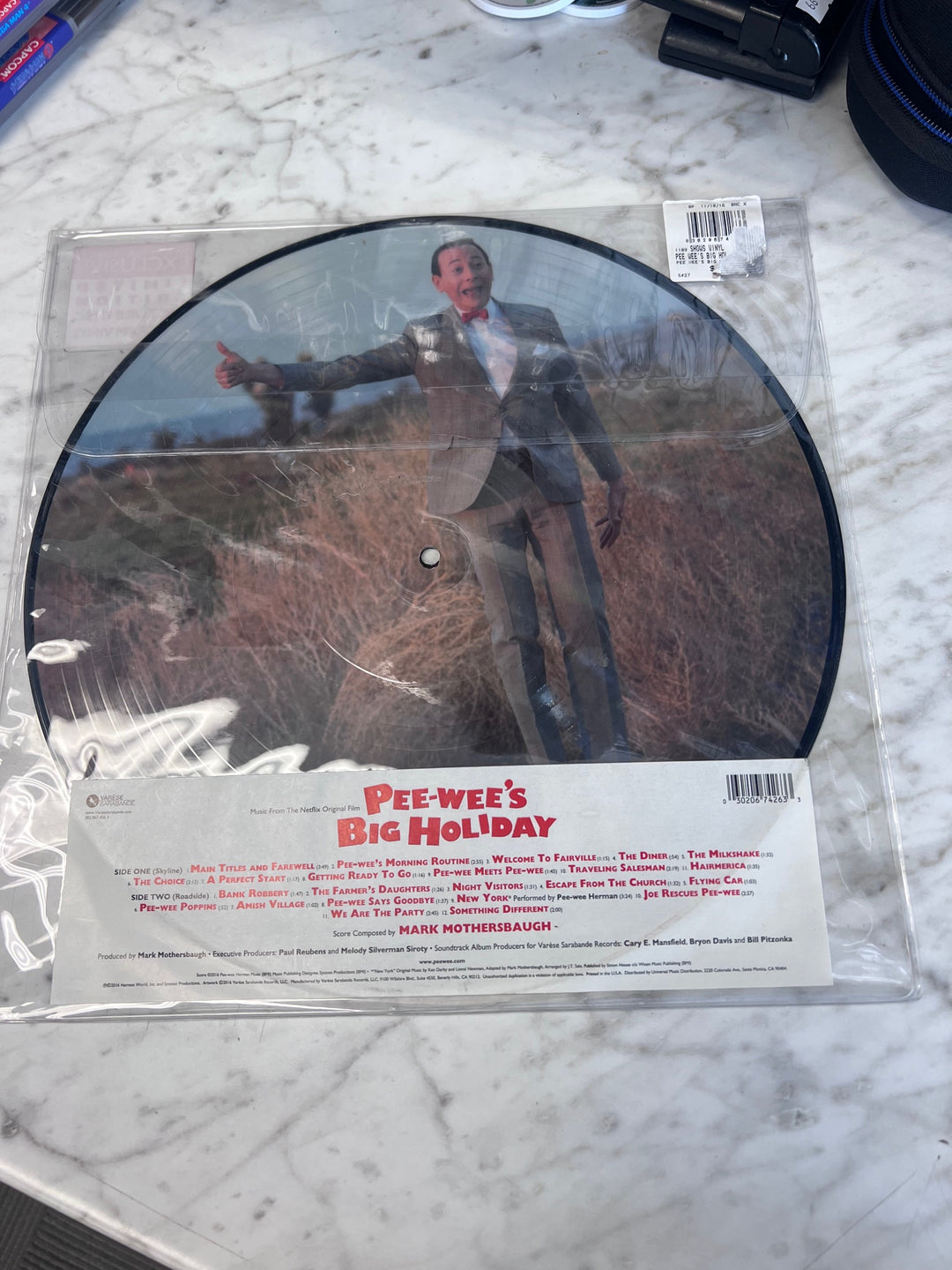 Pee Wee's Big Holiday Vinyl Record (VG+) Condition UR91125