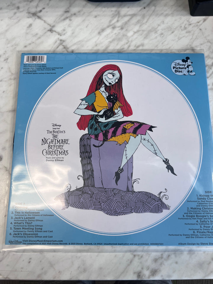 Disney Picture Disc Tim The Nightmare Before Christmas (NM) Condition Vinyl Record UR91125