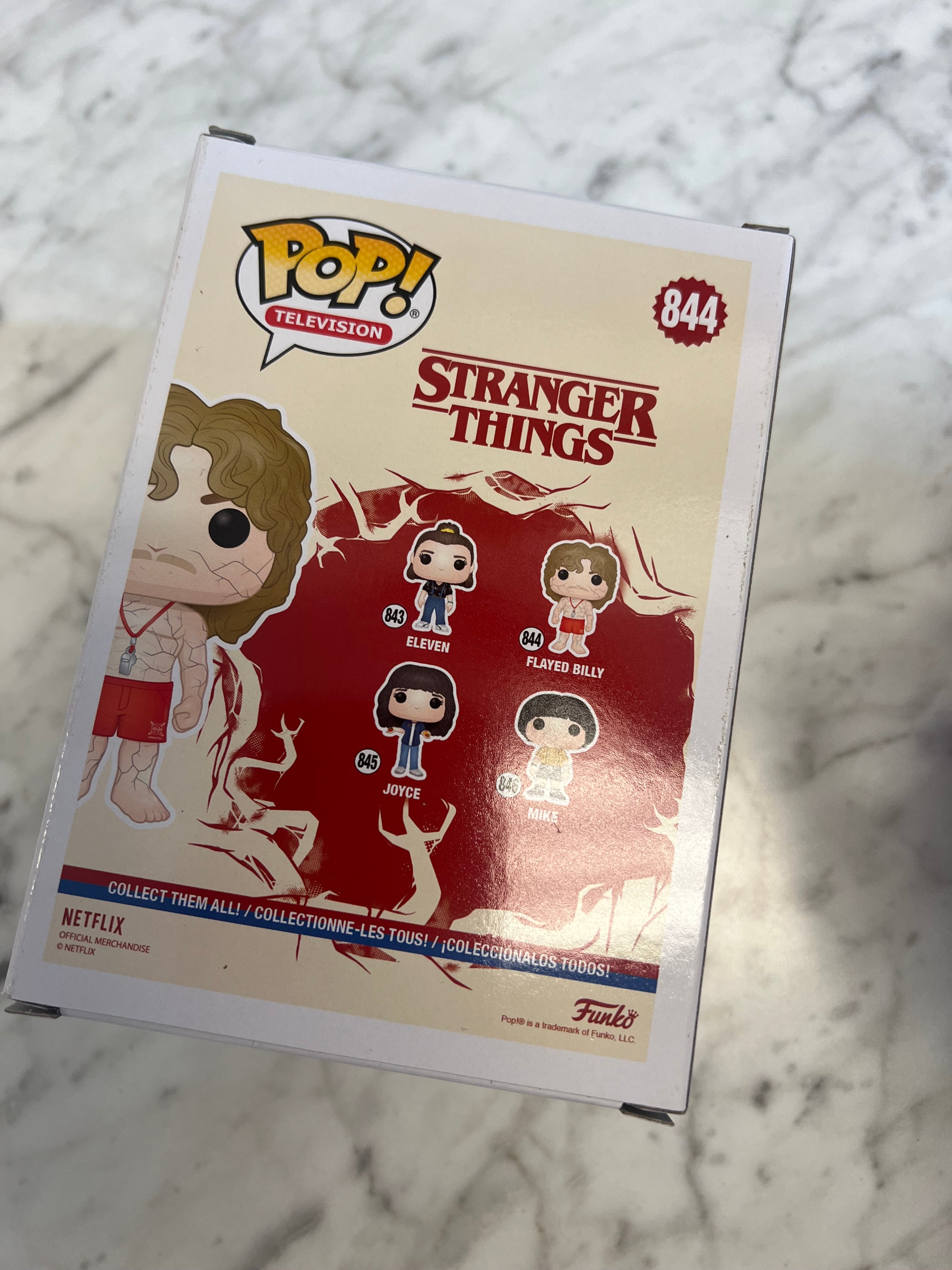 Funko Pop! newest Flayed Billy 844 Stranger Things