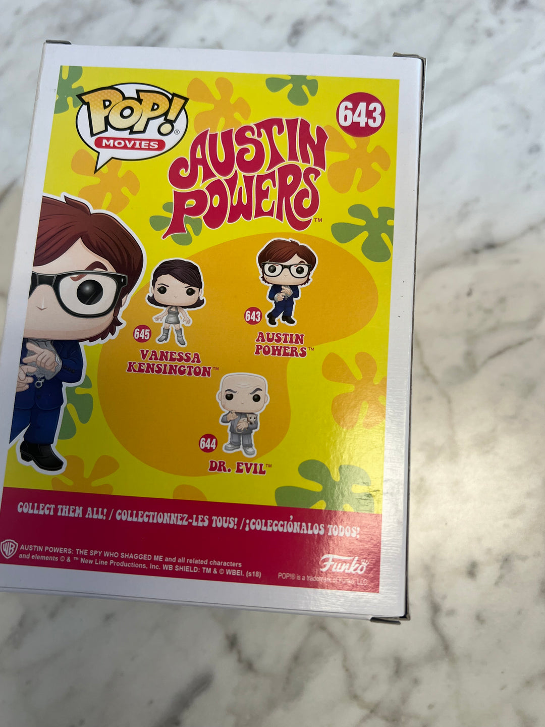 Funko POP! Movies Austin Powers #643 Vinyl Figure  FP82924