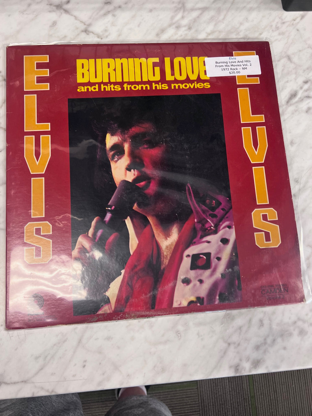 Elvis - Burning Love and Hits From His Movies (NM) Condition Vinyl BOS91125