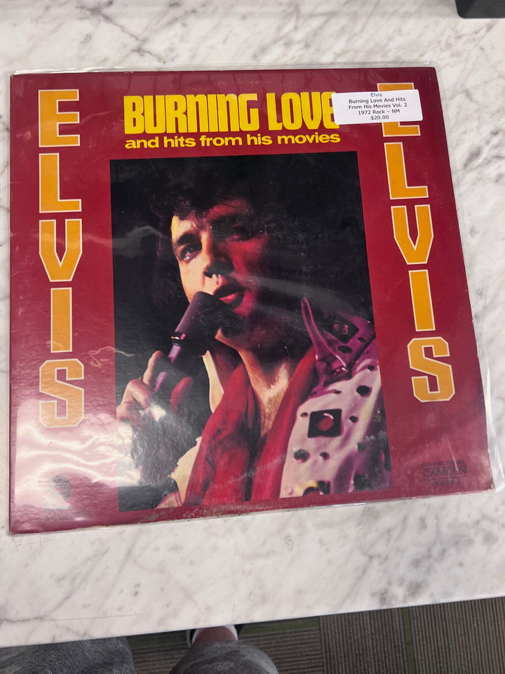 Elvis - Burning Love and Hits From His Movies (NM) Condition Vinyl BOS91125