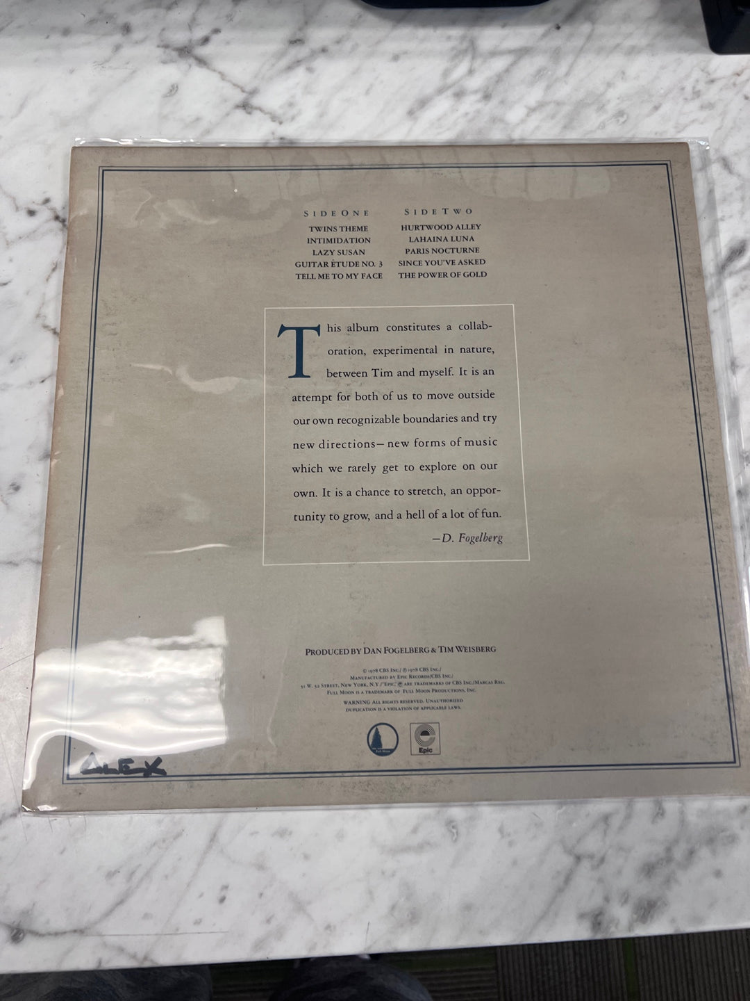 Dan Fogelberg & Tim Weisberg - Twin Sons of Different Mothers (NM) Condition Vinyl BOS91125