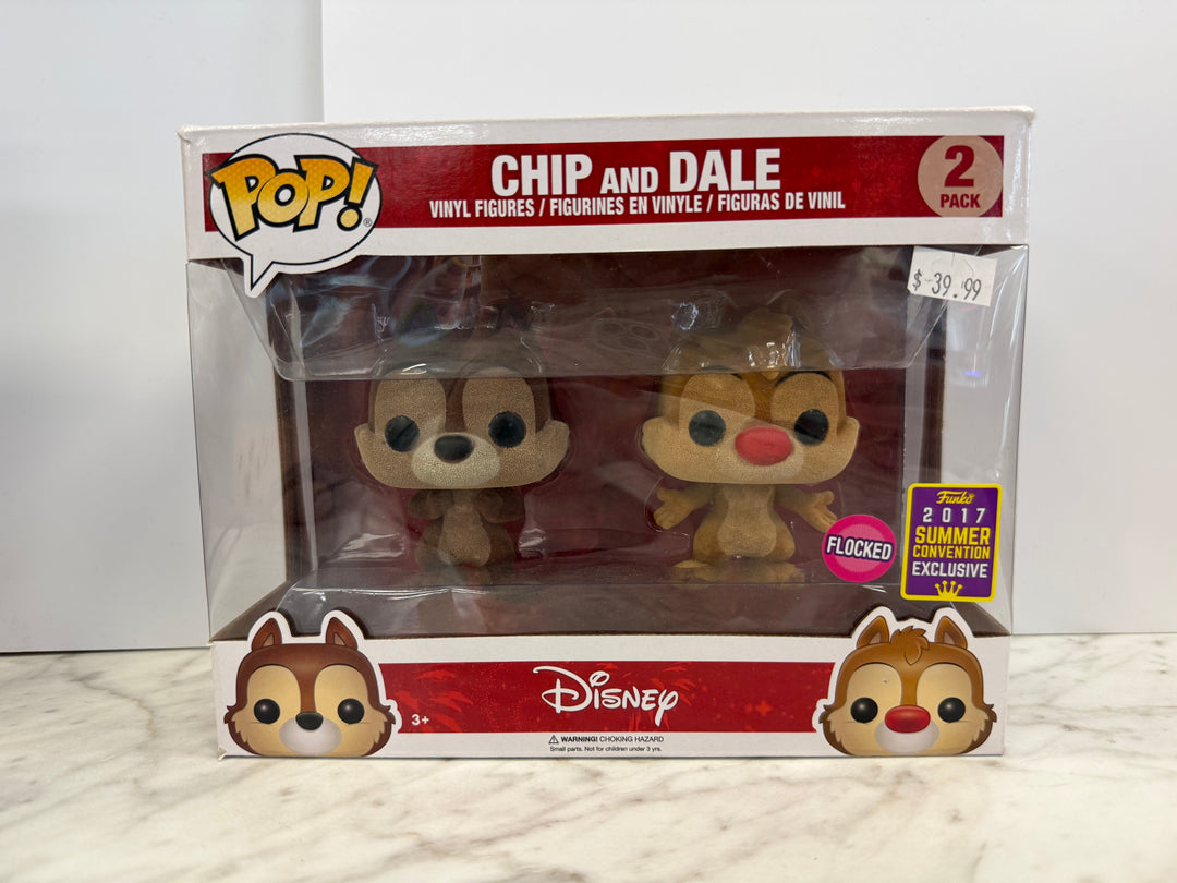 Funko Pop! Chip and Dale 2 Pack Flocked (2017 Summer Convention Exclusive) FP52426