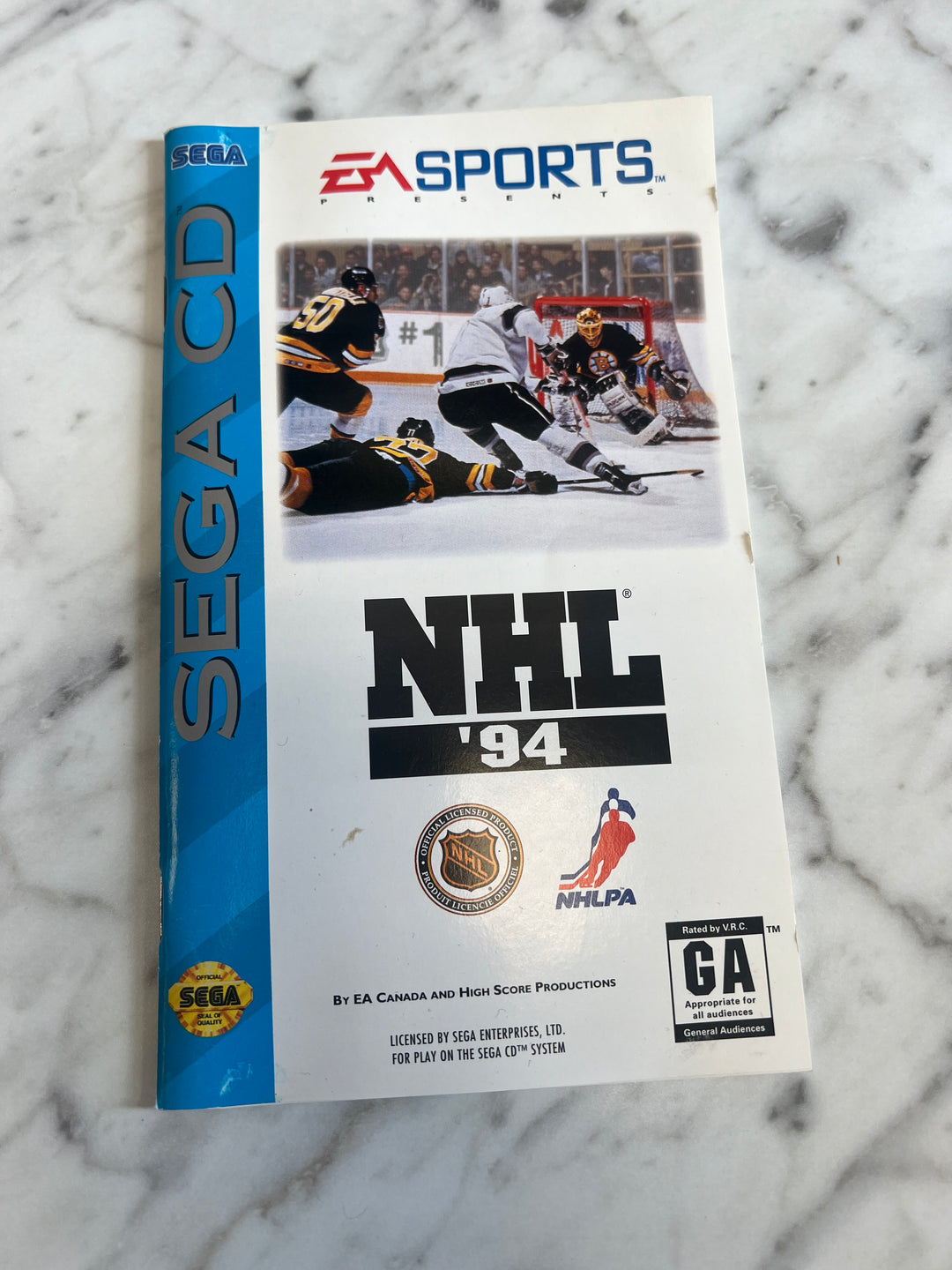 NHL '94 For Sega CD Instruction Booklet Manual Only MO82924