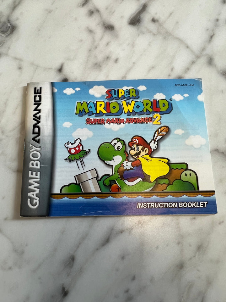 Super Mario World Advance 2 for Game Boy Advance GBA Instruction Booklet Manual Only MO82924