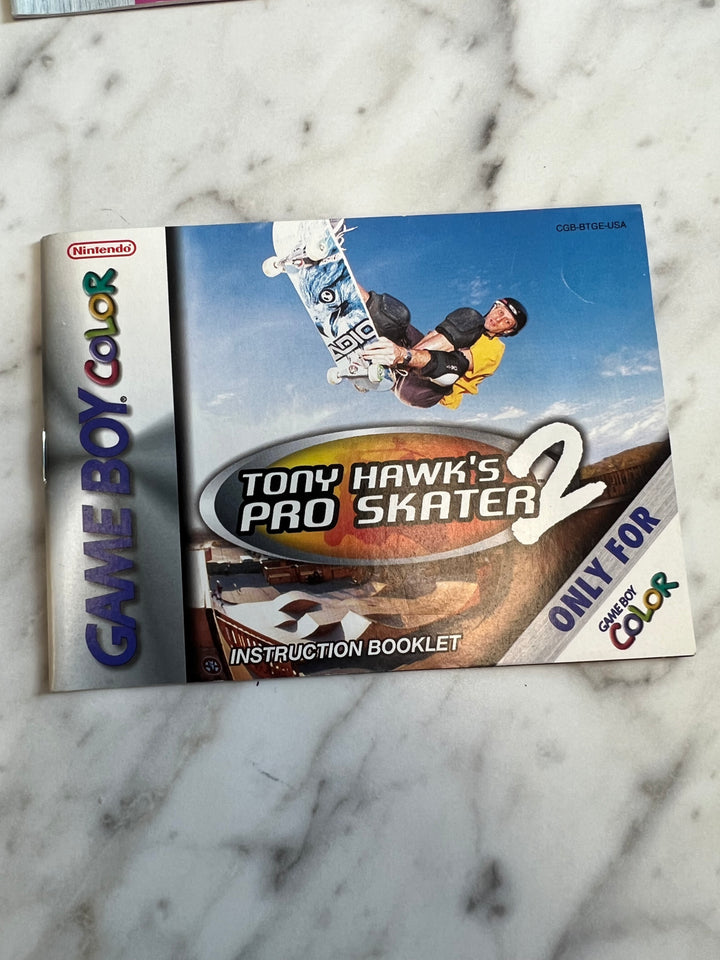 Tony Hawk's Pro Skater 2 for Game Boy Color Instruction Booklet Manual Only MO82924