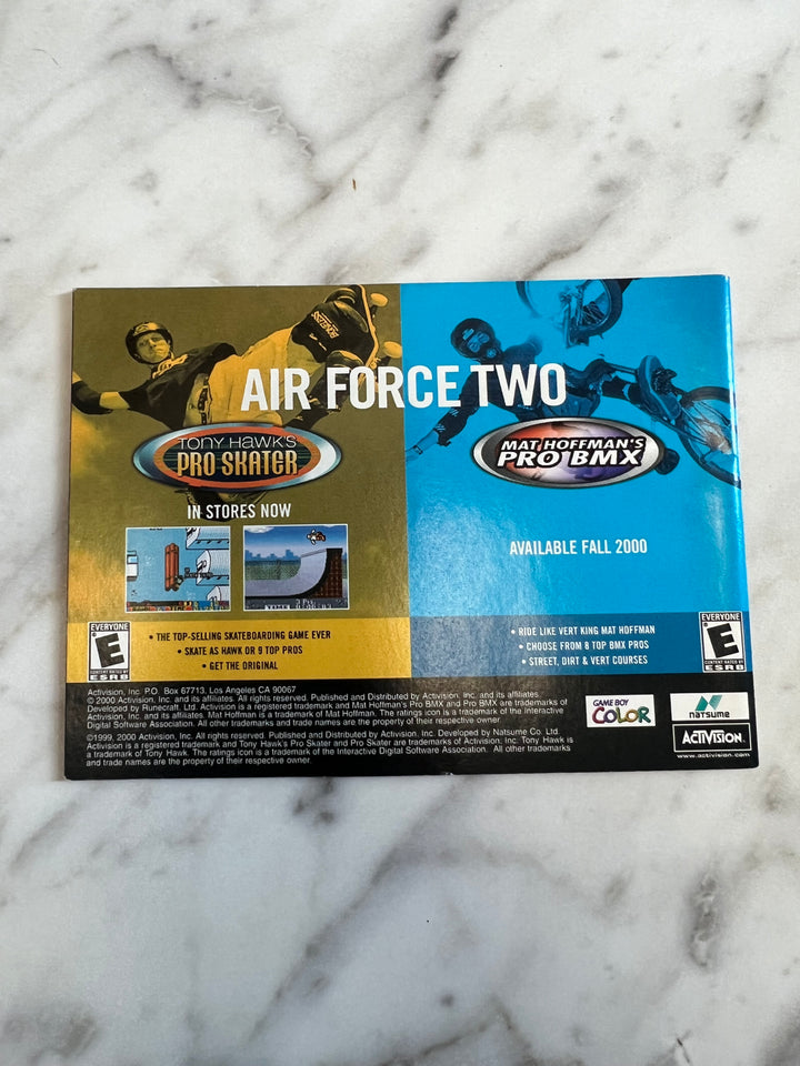 Tony Hawk's Pro Skater 2 for Game Boy Color Instruction Booklet Manual Only MO82924