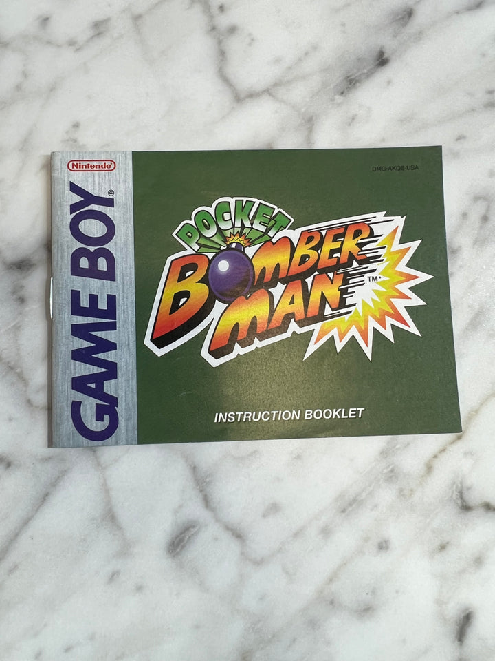 Pocket Bomber Man For Game Boy Instruction Booklet Manual Only MO82924